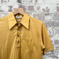 1970s Yellow Italian Button Up Shirt