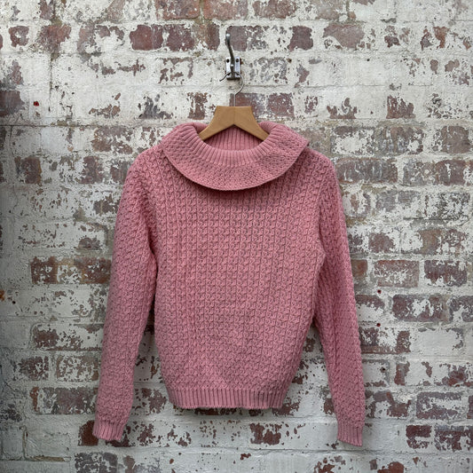 1960s Pink British Knitted Jumper