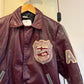 1970s Maroon Leather College Jacket
