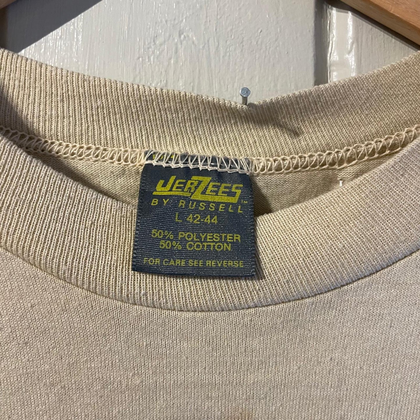 1970s Beige School Of dancing Graphic T-Shirt