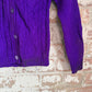 1950s Purple British Button Cardigan Jumper