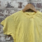 Vintage 1960s Yellow Holstar Raglan Blank T-Shirt
