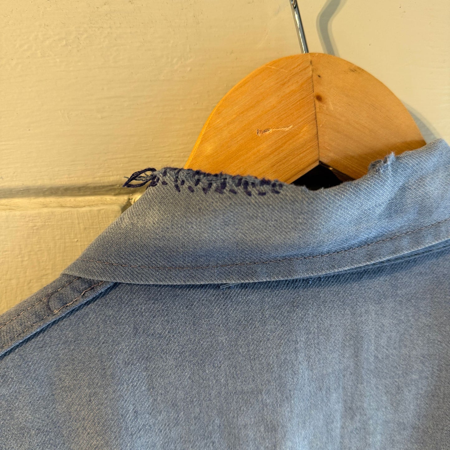 1950s Faded Distressed French Navy Work Jacket