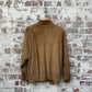 1970s Beige Suede Leather Bomber Jacket