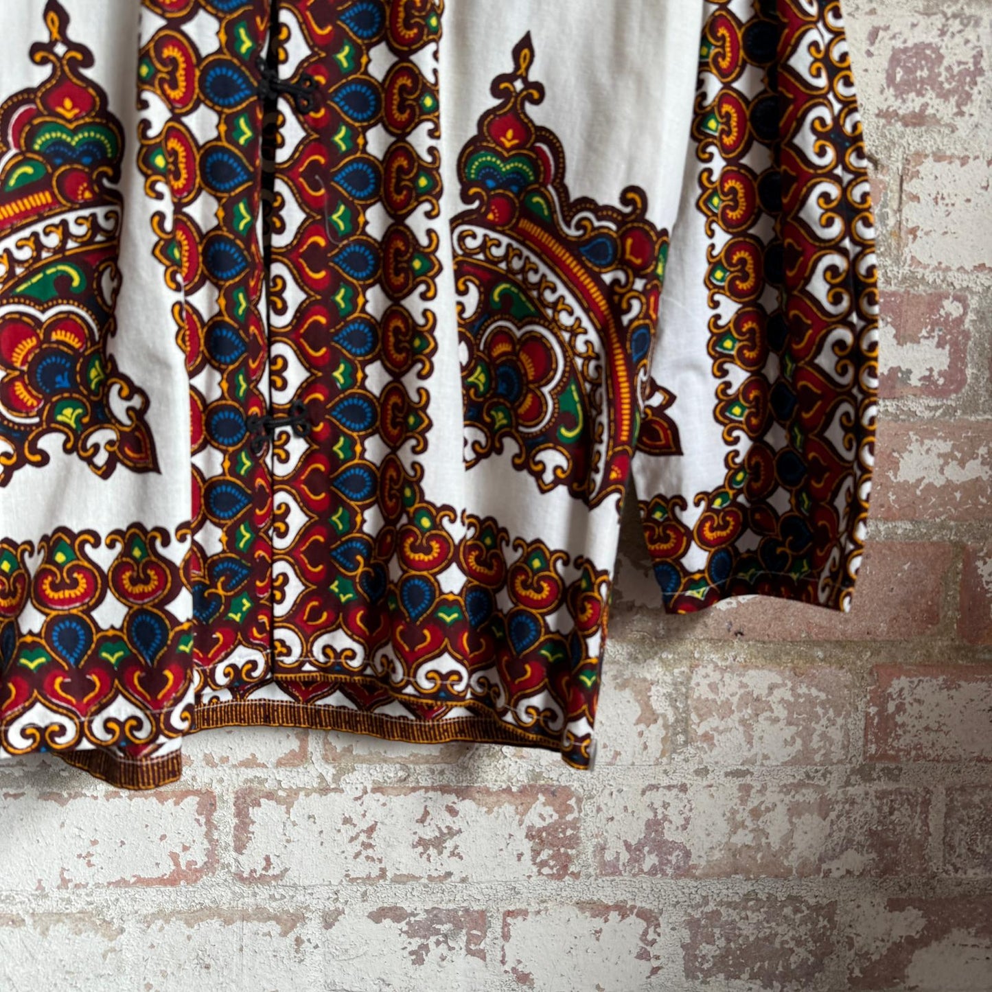 1980s Patterned Tunic Shirt