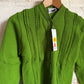 1960s Forest Green British Knitted Cardigan jumper