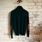 1970s Green Corduroy Knitted Italian Knitted Cardigan shirt
