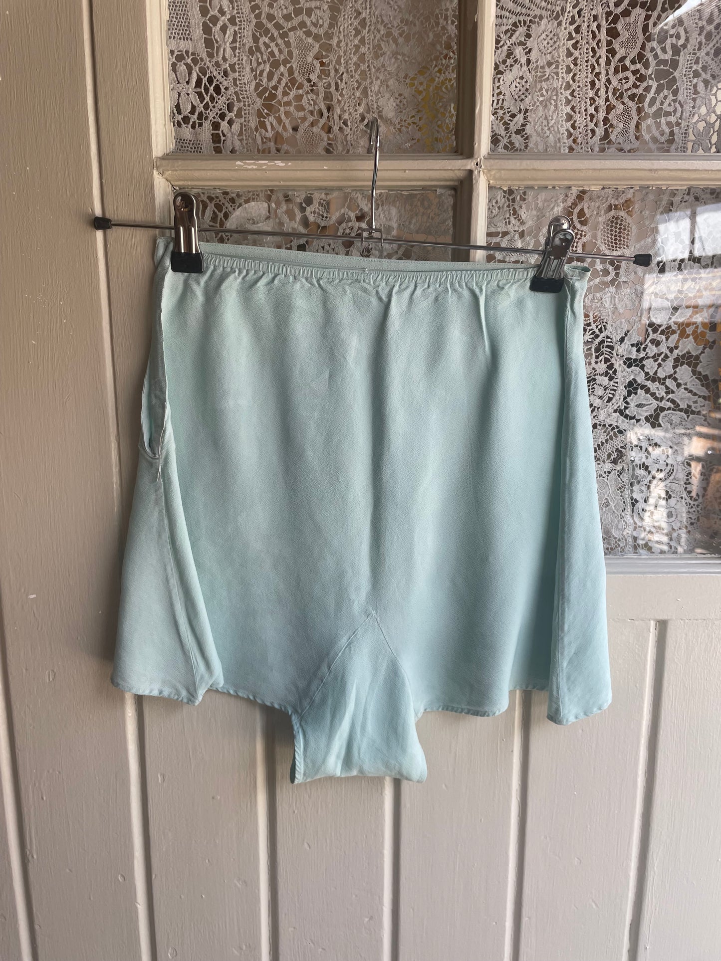 1930s Baby Blue Chiffon Silk Shorts