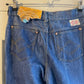 1970s Blue Wash Tiger Eye Flared Jeans