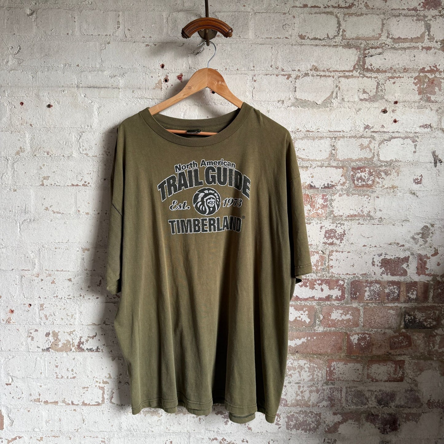 1990s Dark Green Timberland Graphic T-Shirt