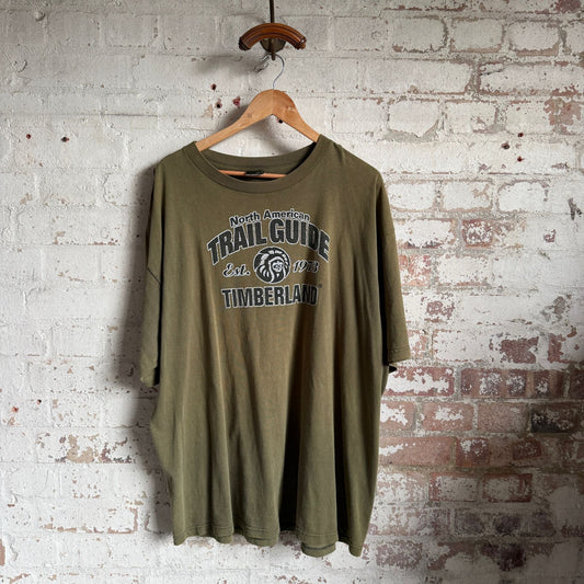 1990s Dark Green Timberland Graphic T-Shirt
