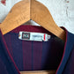 1960s Striped Navy V-neck Sweater Jumper