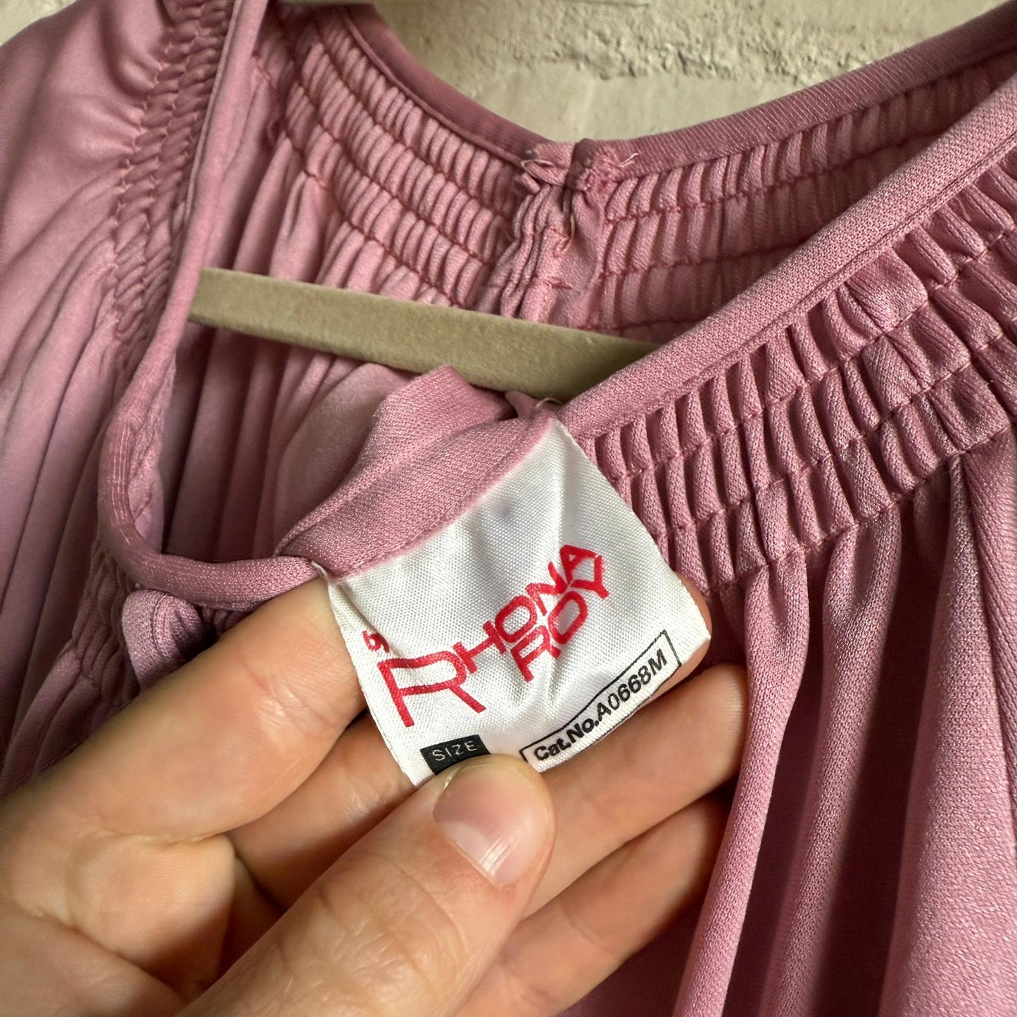 1970s Pink Layered Gypsy Dress