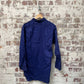 Vintage 1950s 1960s Navy Blue Deadstock Work Shirt