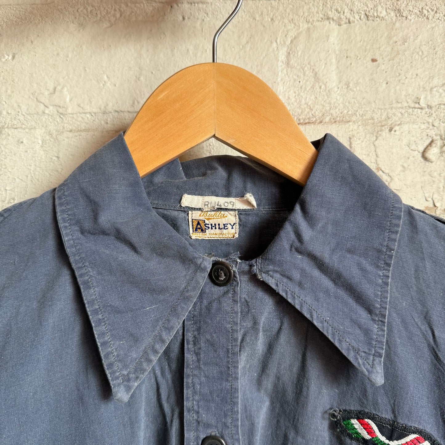 1940s Dark Grey Bukta Smock Shirt