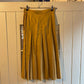 1970s Mustard Yellow Monsoon Skirt