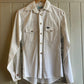 1980s White Western Cotton Lois Shirt