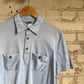 1970s Italian Blue Pocket Polo Shirt