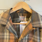 1950s Brown Checkered McGregor Loop Collar Shirt