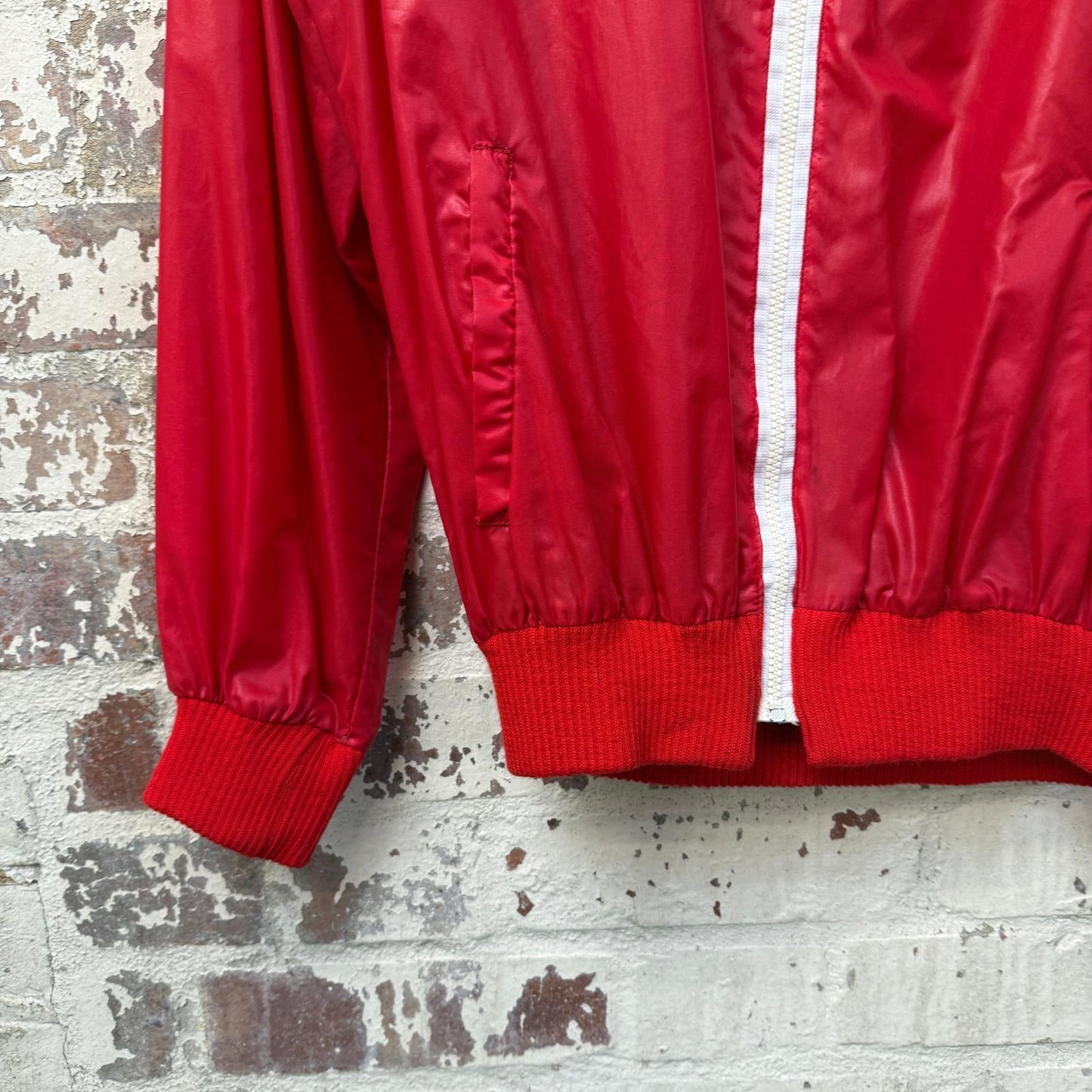 1980s Red Zip Up FIOCCHI Cagoule Jacket