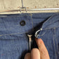 1950s Unusual Blue Cotton Denim Trousers