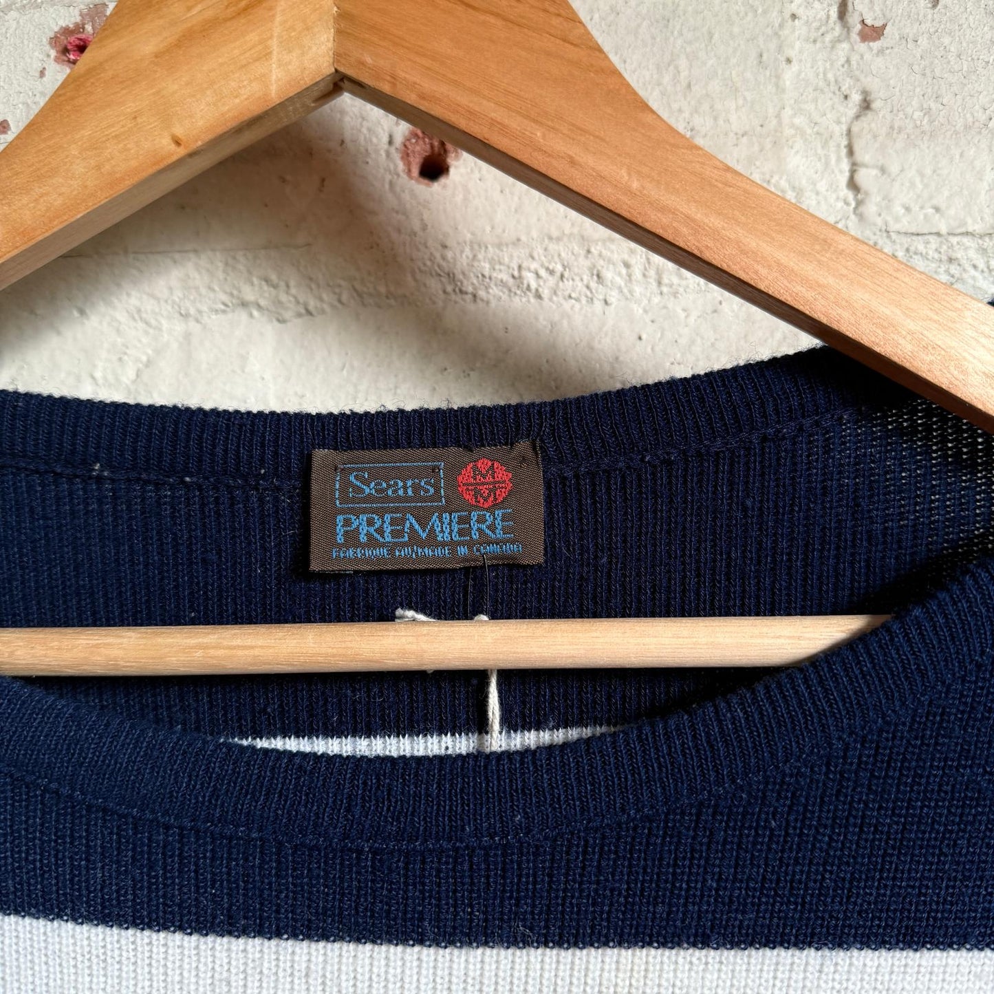 1980s Sailor Striped Knitted Sears Jumper