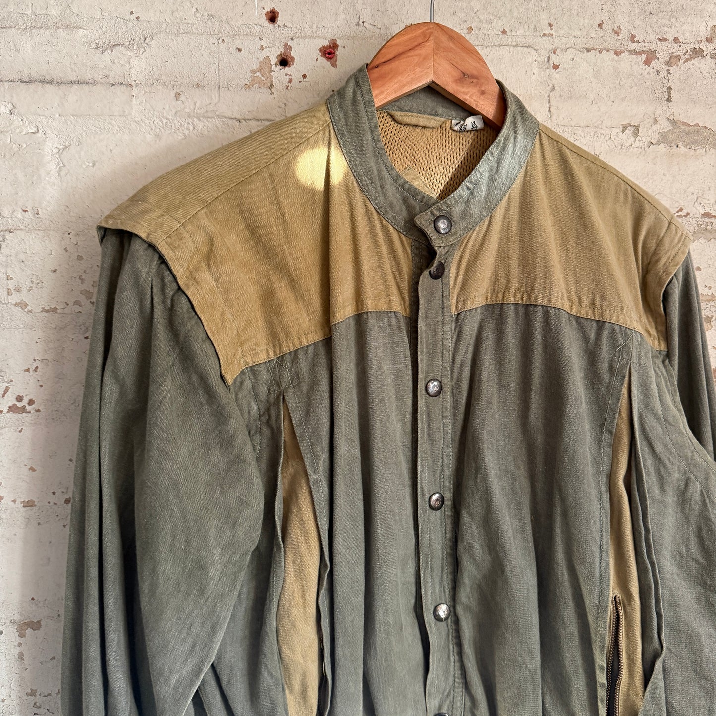 1980s Unusual Cotton Italian Design Bomber Jacket Coat