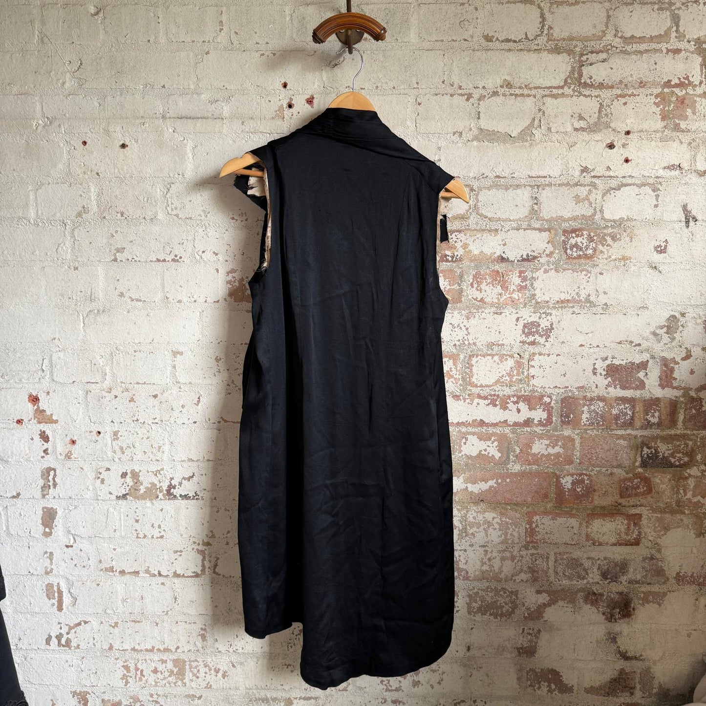 1880s 1890s Black Silk Victorian Edwardian Waistcoat Blouse