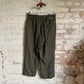 1960s Green Wool Military  Trousers