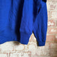 1940s Rayon Blue British Knitted V-Neck Jumper