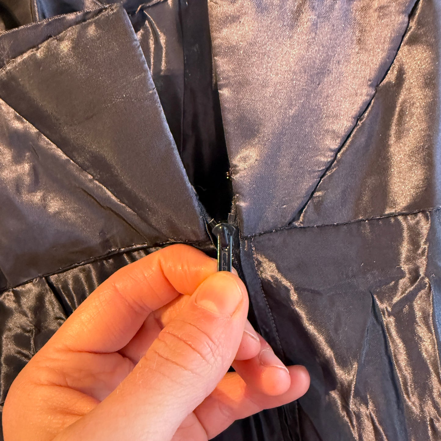 1940s Dark Purple Long Evening Dress