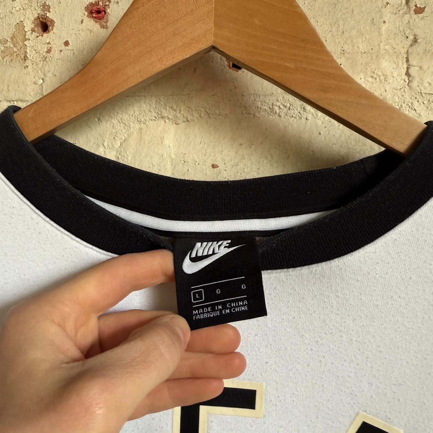 White NIKE AIR Graphic Sweatshirt