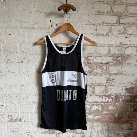 1990s Diadora Black Vest Top