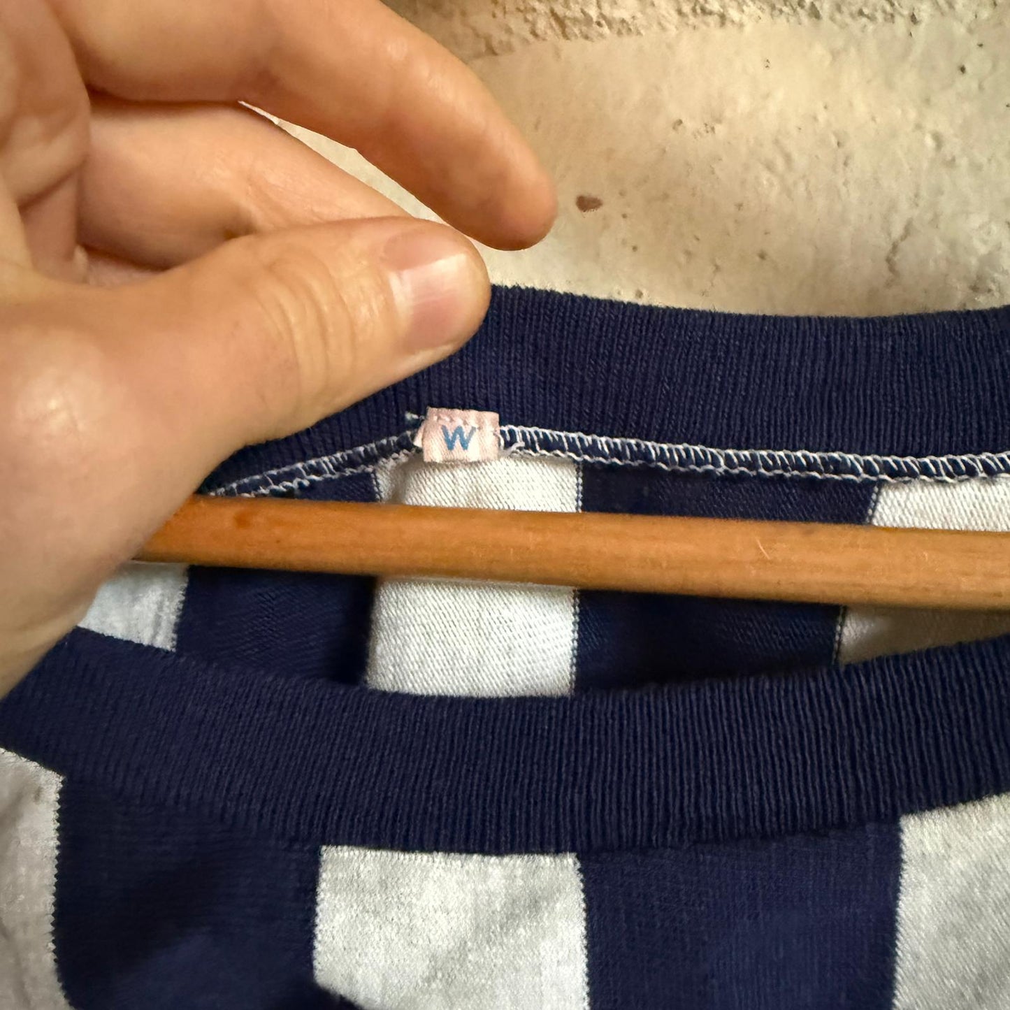 1960s Navy Striped Vest Top