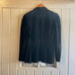 1970s Black Velvet Two Button Blazer