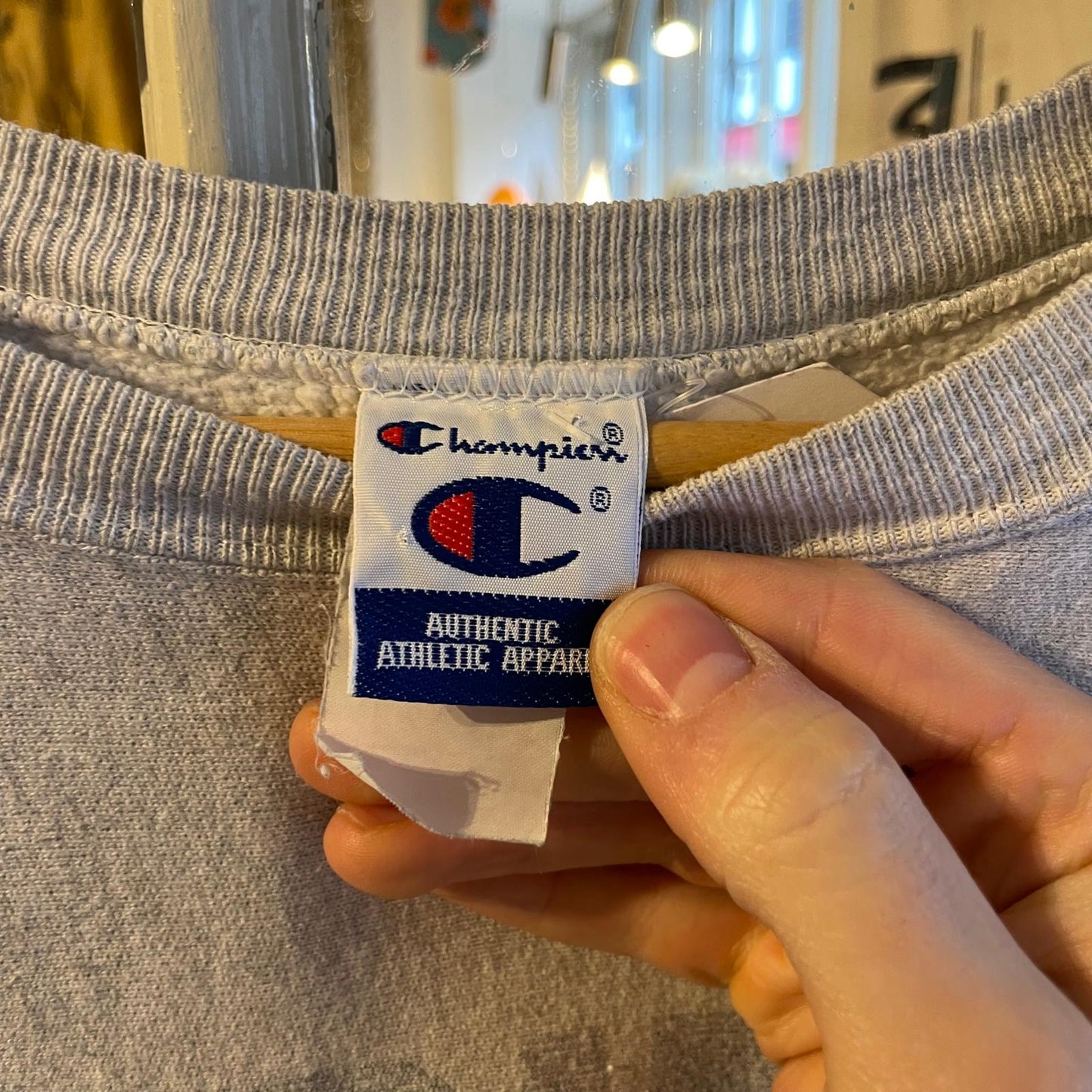 1990s Grey Champion 'Pacific' Sweatshirt