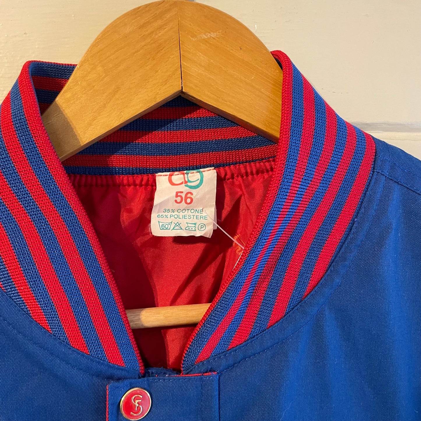 1980s Blue Bomber Varsity Jacket