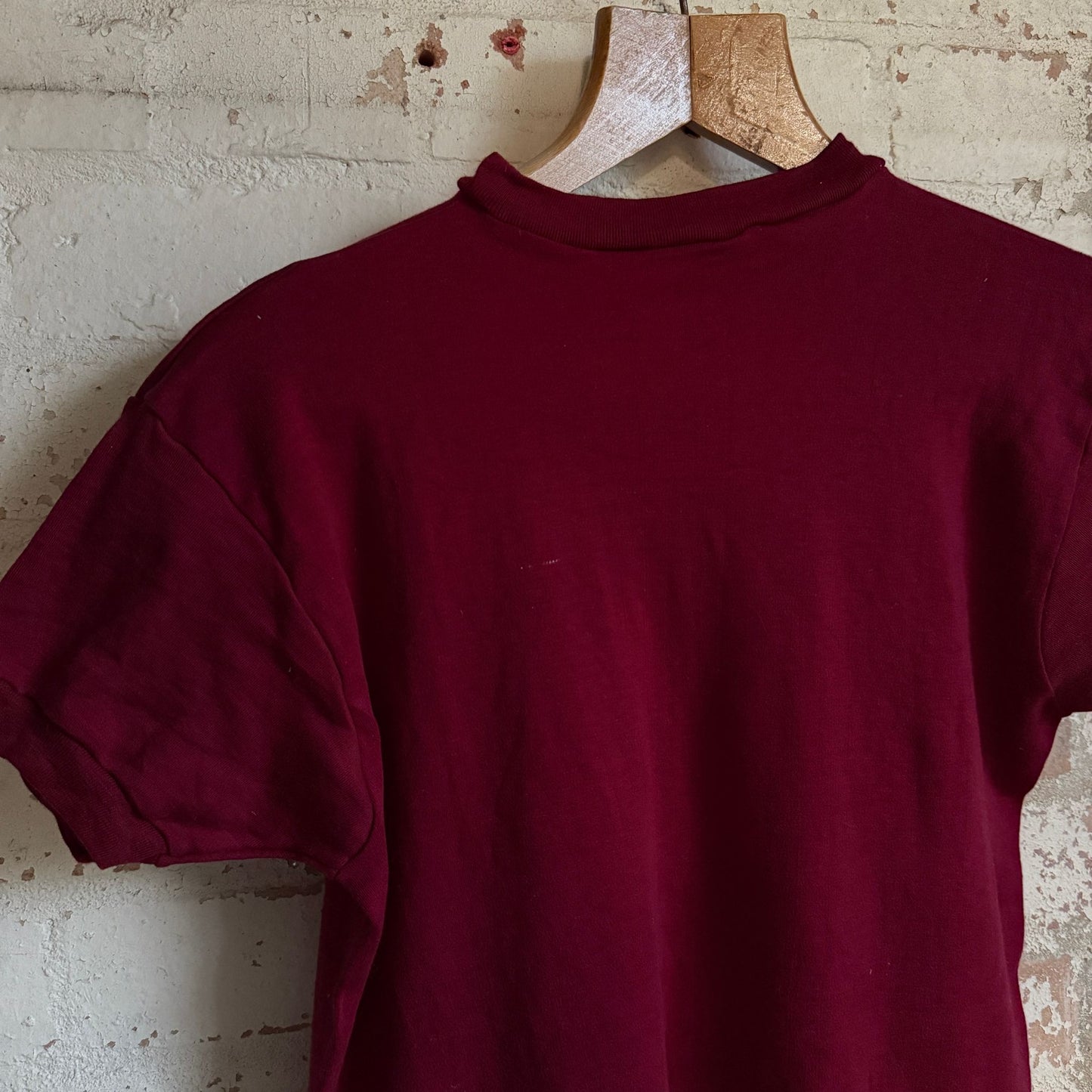 1970s Burgundy Blank T-shirt