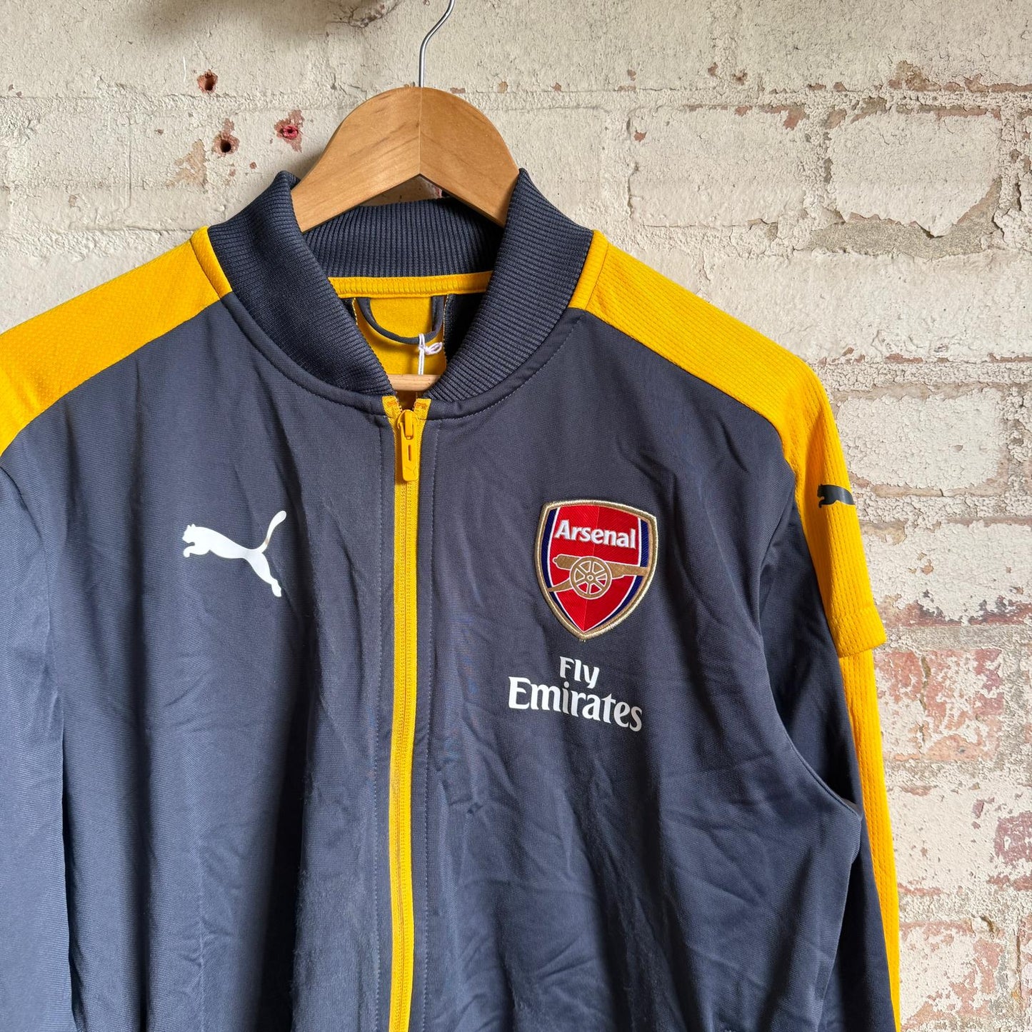 2000s Grey Puma Arsenal Track Top Jacket