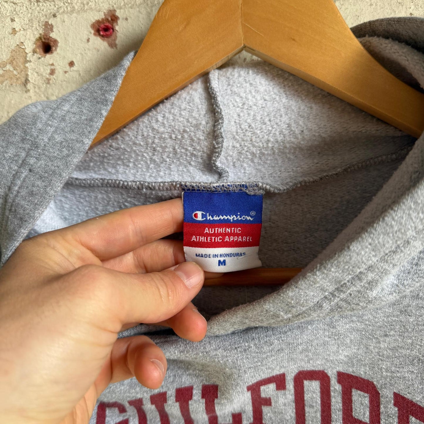 1990s Grey Guildford University Graphic Hoodie