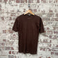 Vintage 1970s 1980s Brown Blank T-Shirt