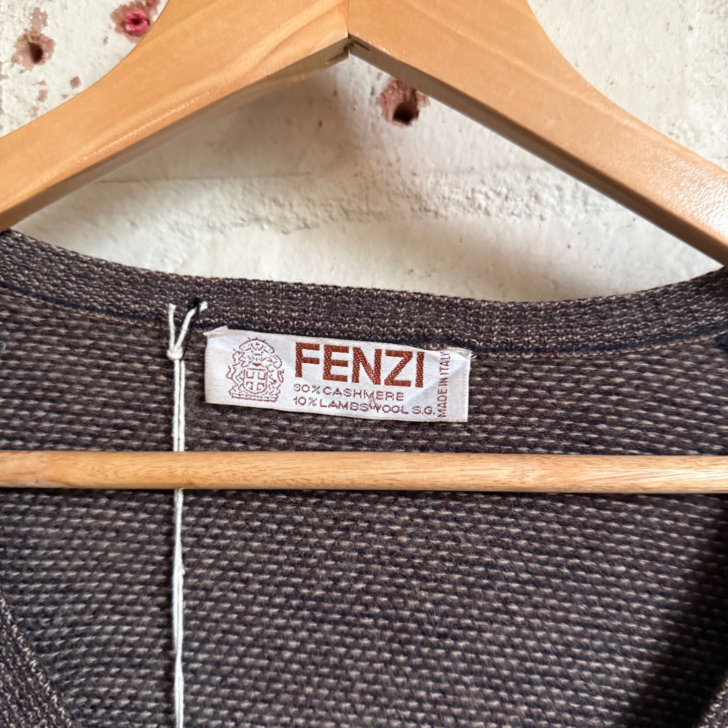 1970s Cashmere Italian Brown Knitted Jumper