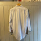 1960s White British Linen Button Up Shirt