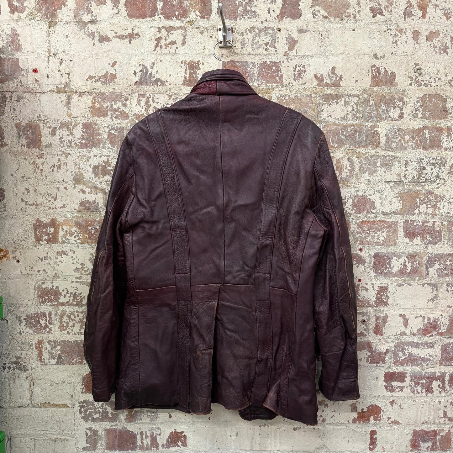 1970s Maroon Leather Jacket