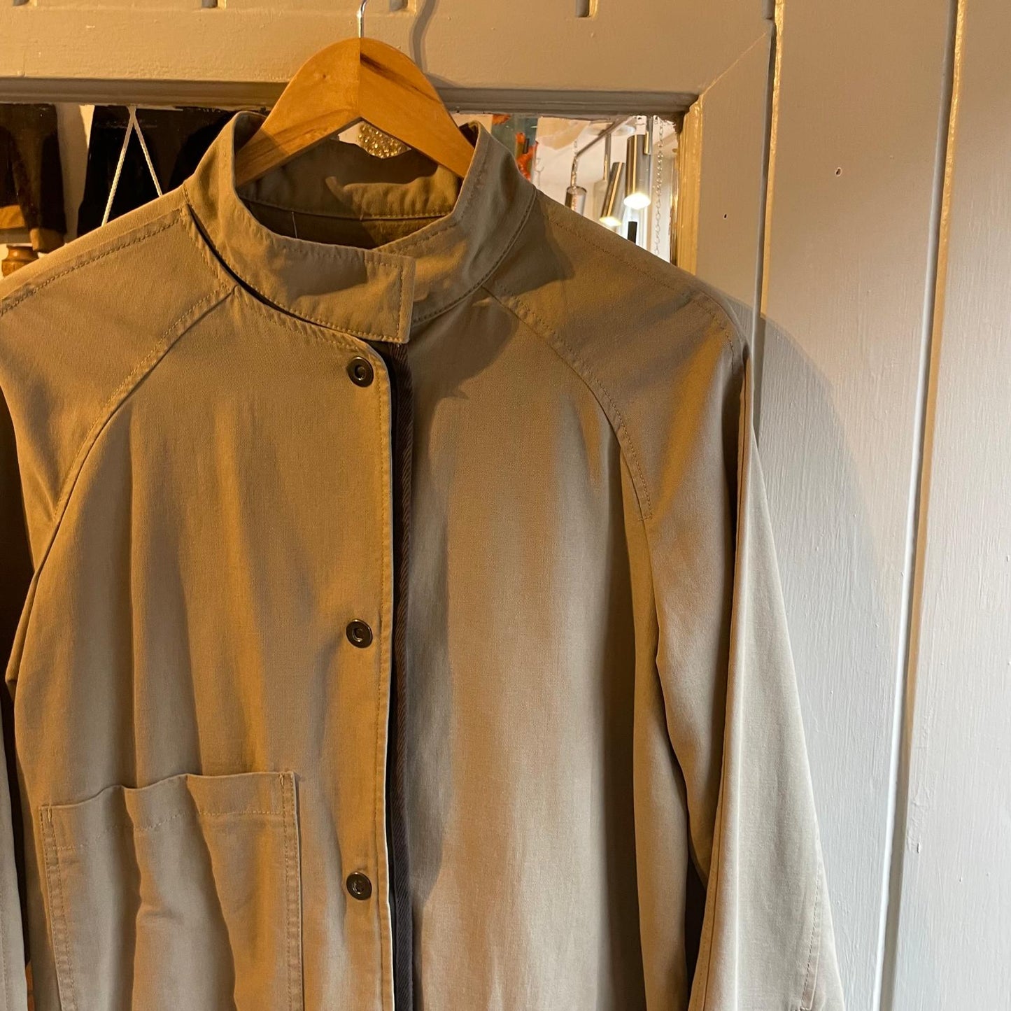 1990s Beige New man Design Cotton Jacket