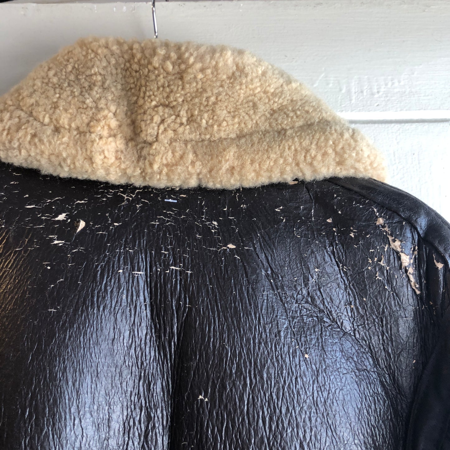 1960s Brown Leather Flight Aviator Jacket