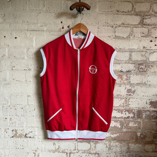 1980s Red Sergio Tacchini Zip Up Track Jacket