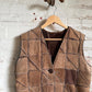 1970s Leather Suede Gilet Jacket