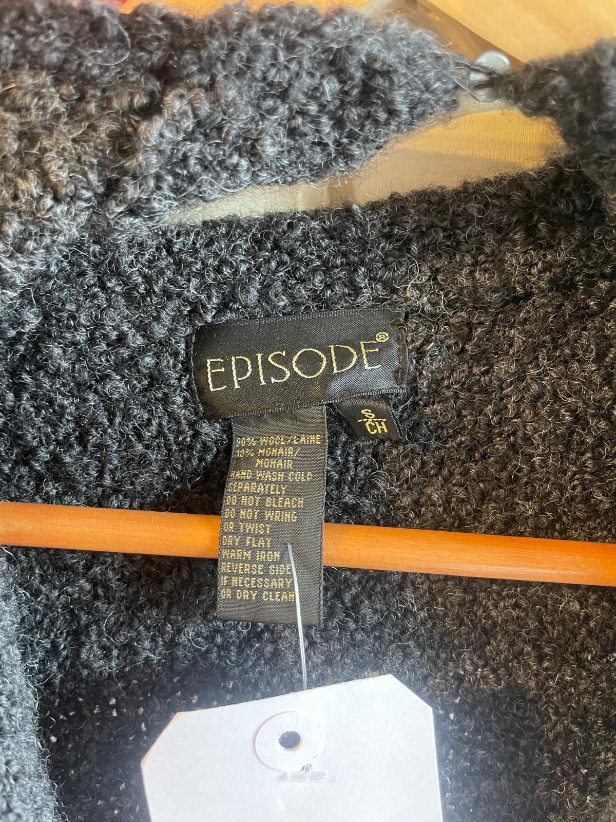 2000s Y2k Grey Knitted Episode Long Dress Jacket