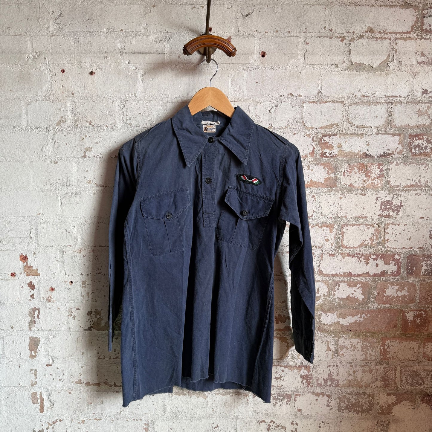 1940s Dark Grey Bukta Smock Shirt